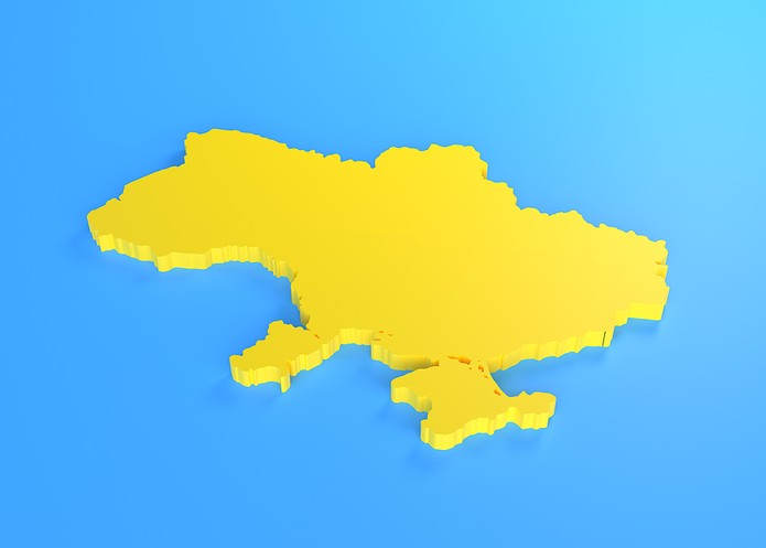 3D Map of Ukraine