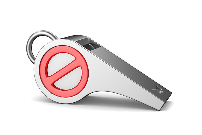 3D Whistle with Prohibited Symbol