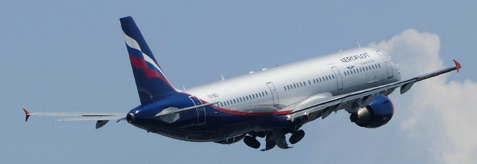 Aeroflot Plane Taking Off