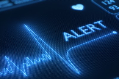 Alert on Heart Monitor Display