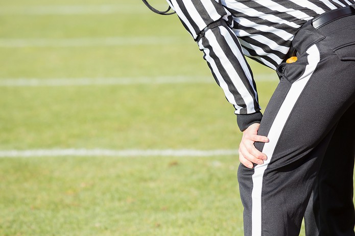 American Football Referee Close Up