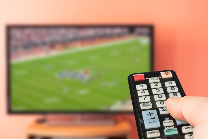 American Football on TV with Remote