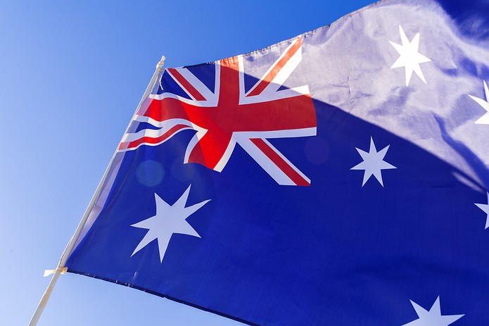 Australian Flag in Sunshine