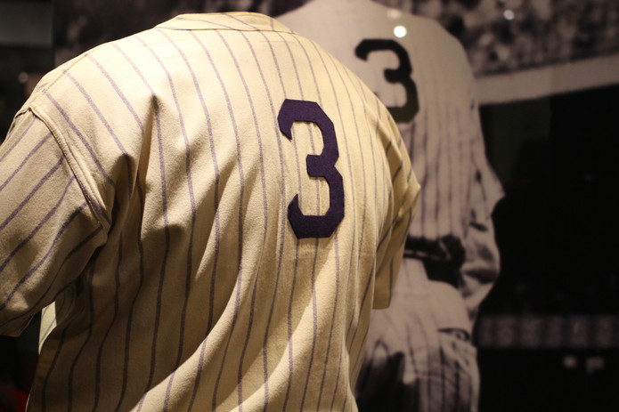 Babe Ruth Jersey in the National Baseball Hall of Fame