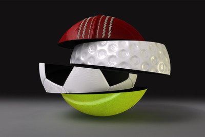 Ball with Different Sports Segments