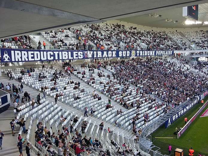 Bordeaux Fans at the Matmut Atlantique Stadium