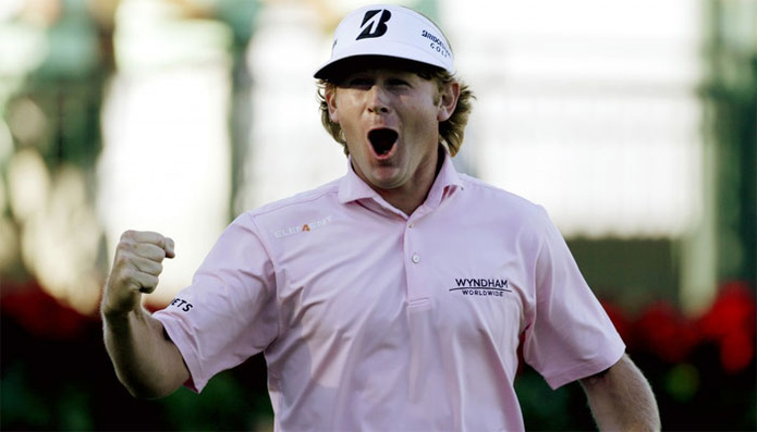 Golfer Brandt Snedeker Celebrating Victory