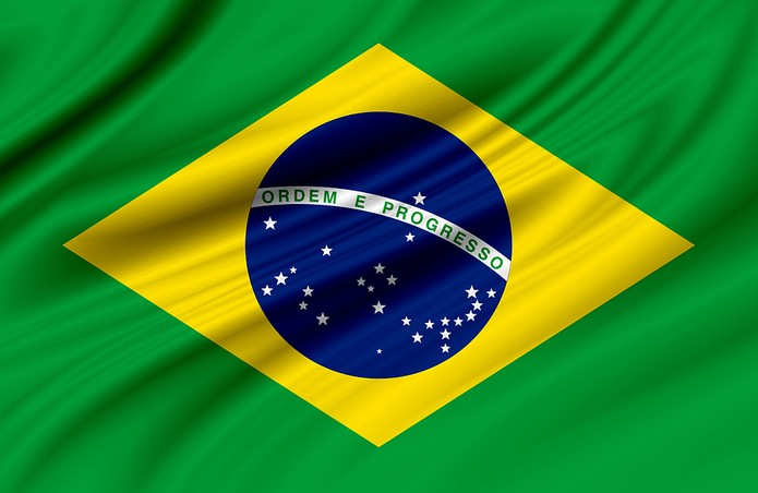 Brazil Flag Silk Effect