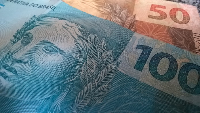 Brazilian Real Banknotes Close Up