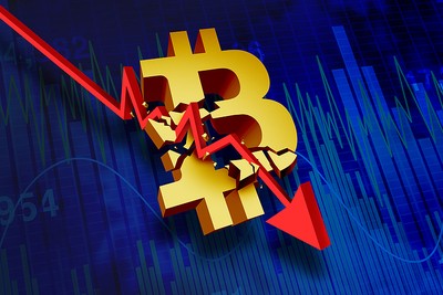 Broken Bitcoin Icon on Chart