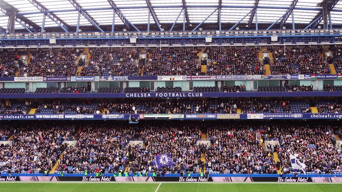 The Matthew Harding Stand at Chelsea's Stamford Bridge