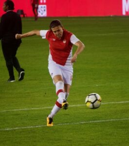 Christine Sinclair Warming Up Prior to Match for Canada