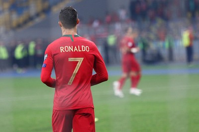 Cristiano Ronaldo Playing for Portugal