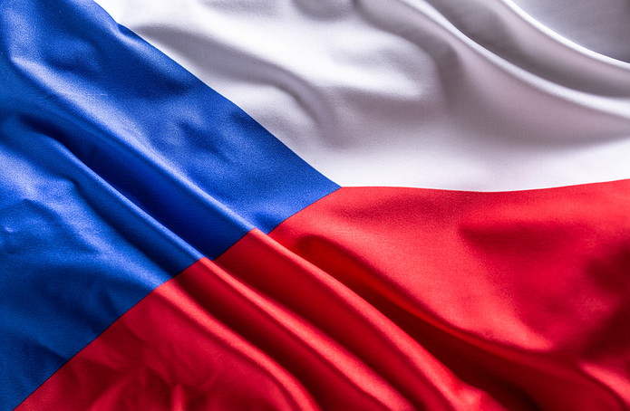Czech Flag Close Up