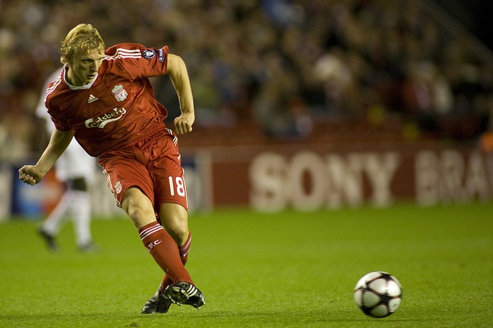 Dirk Kuyt Playing for Liverpool