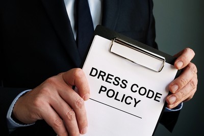 Dress Code Policy on Clipboard