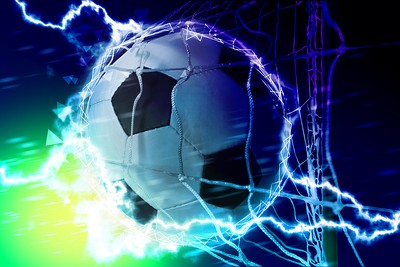 Electric Football Hitting Goal Net