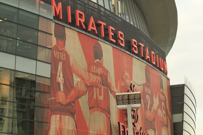 Arsenal's Emirates Stadium Mural