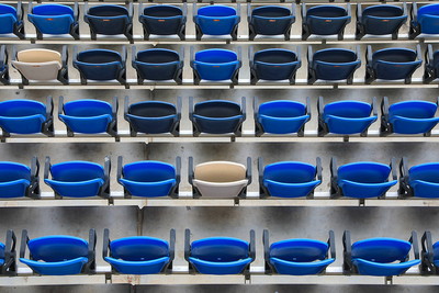 Empty Stadium Seats from Above