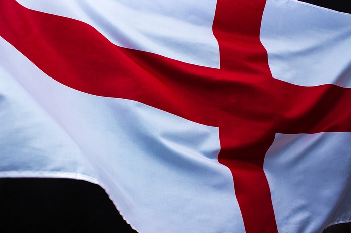 England Flag Closeup