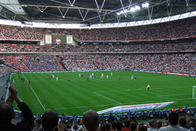 England Football Match at Wembley Stadium