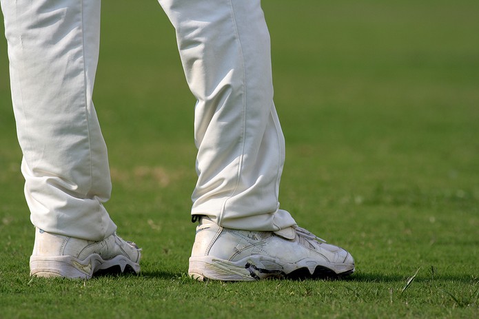 Feet of Cricket Player