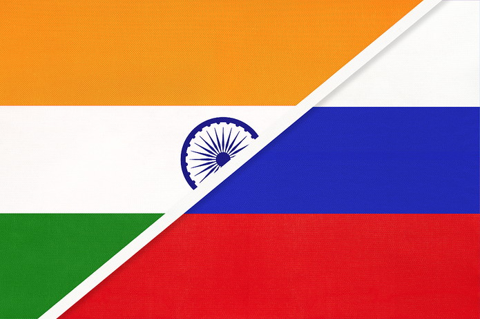 Bendera India dan Rusia