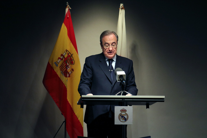 Real Madrid President Florentino Perez