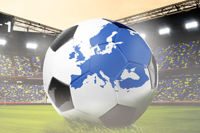 Football with European Map