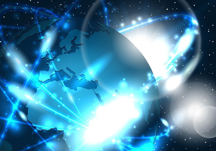 Global Satellite Communication Image