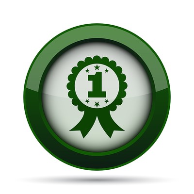 Green First Place Icon Button