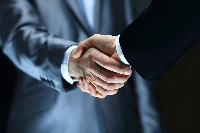 Handshake Between Businessmen
