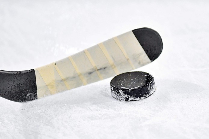 Ice Hockey Stick and Puck