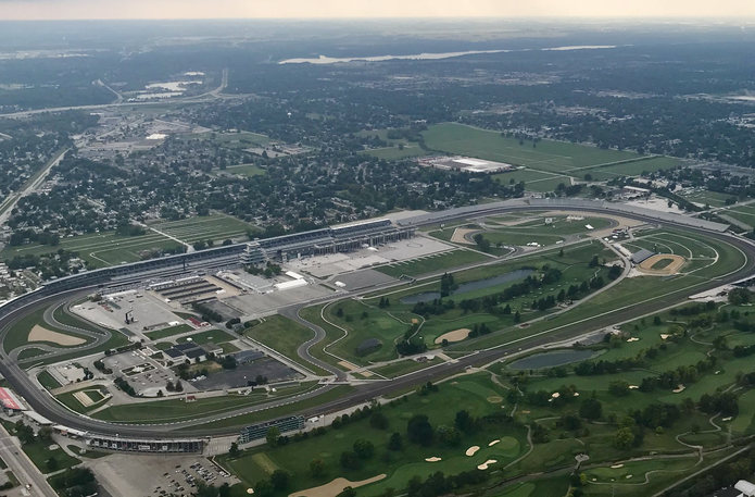 Aerial View of the Indianapolis Motor Speedway