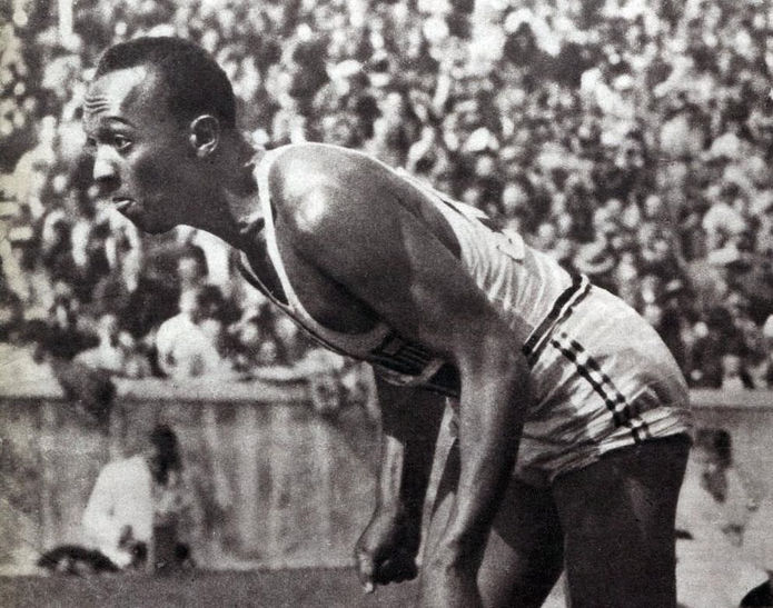 Jesse Owens at the 1936 Berlin Olympics