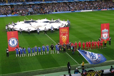 Chelsea and Liverpool Lineup During Champions League Game