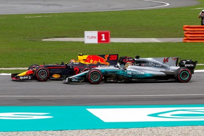 Max Verstappen Overtaking Lewis Hamilton