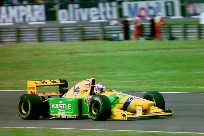 Michael Schumacher Racing with Benetton