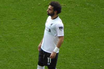 Liverpool Footballer Mohamed Salah During Match