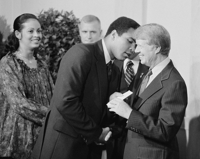 Muhammad Ali and Jimmy Carter