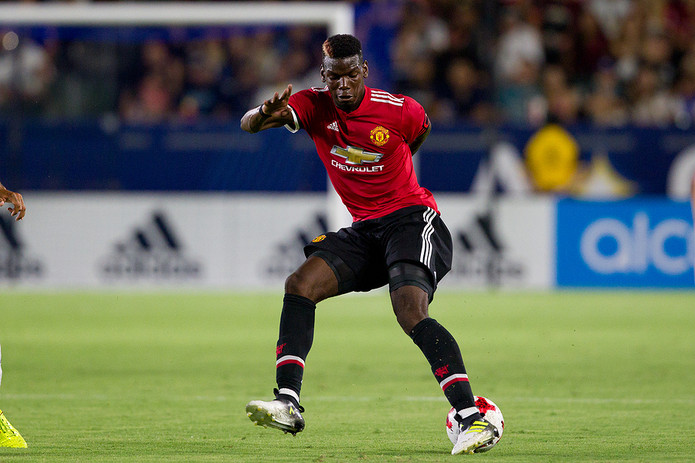Paul Pogba Playing for Manchester United