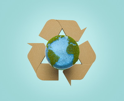 Planet Earth Recycling Symbol