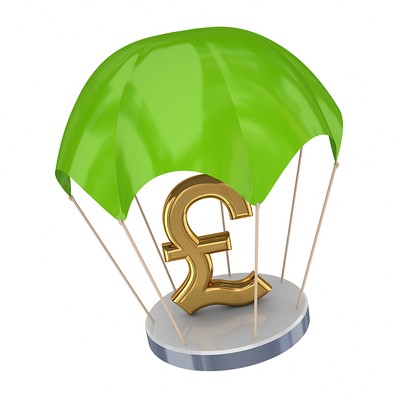 Pound Sign Green Parachute