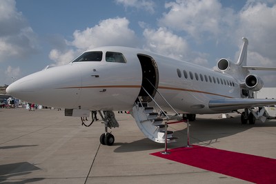 Private Jet and Red Carpet