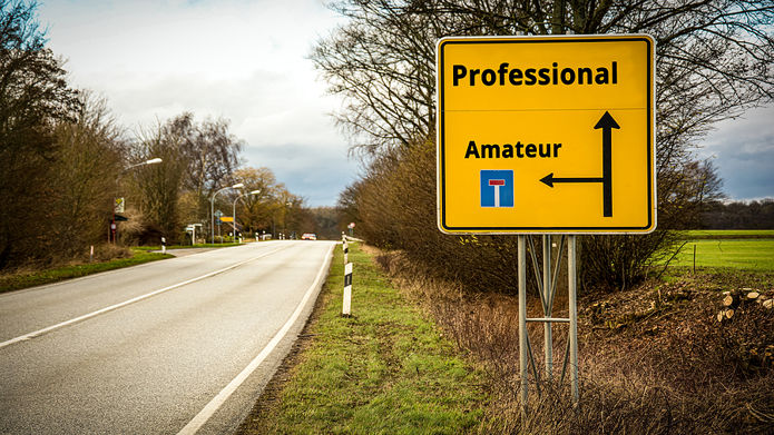 Professional v Amateur Sign