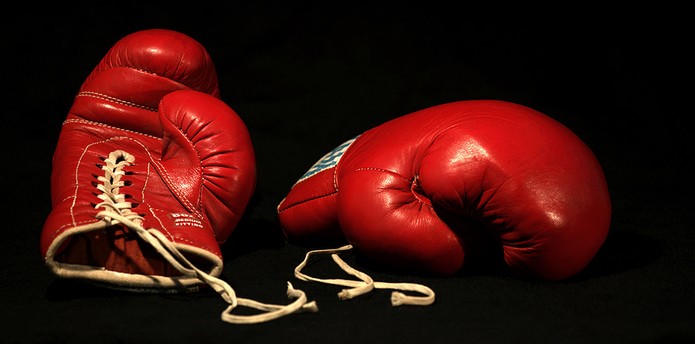 Red Boxing Gloves Isolated