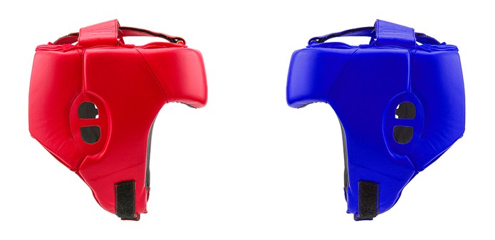 Red and Blue Boxing Head Guards
