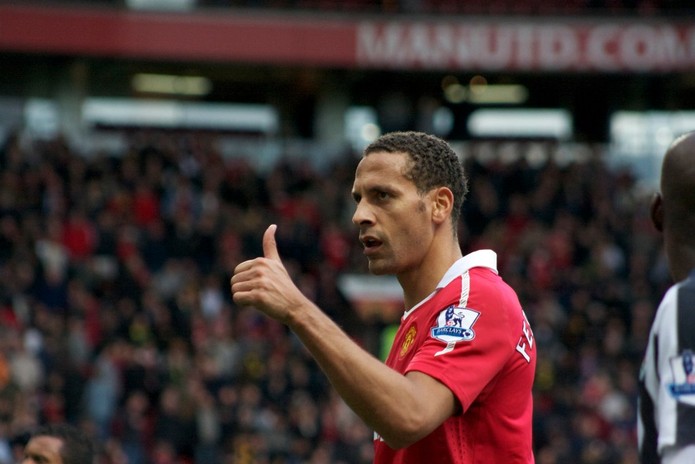 Rio Ferdinand Playing for Manchester United