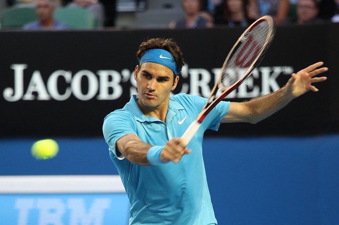 Roger Federer at the 2010 Australian Open