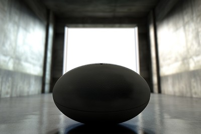Rugby Ball in Tunnel